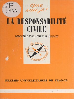 cover image of La responsabilité civile